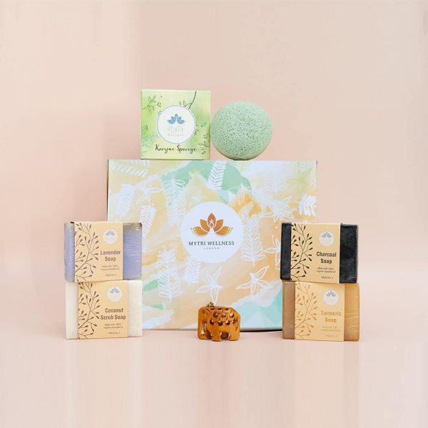 Luxury beauty and soap hamper with gift box